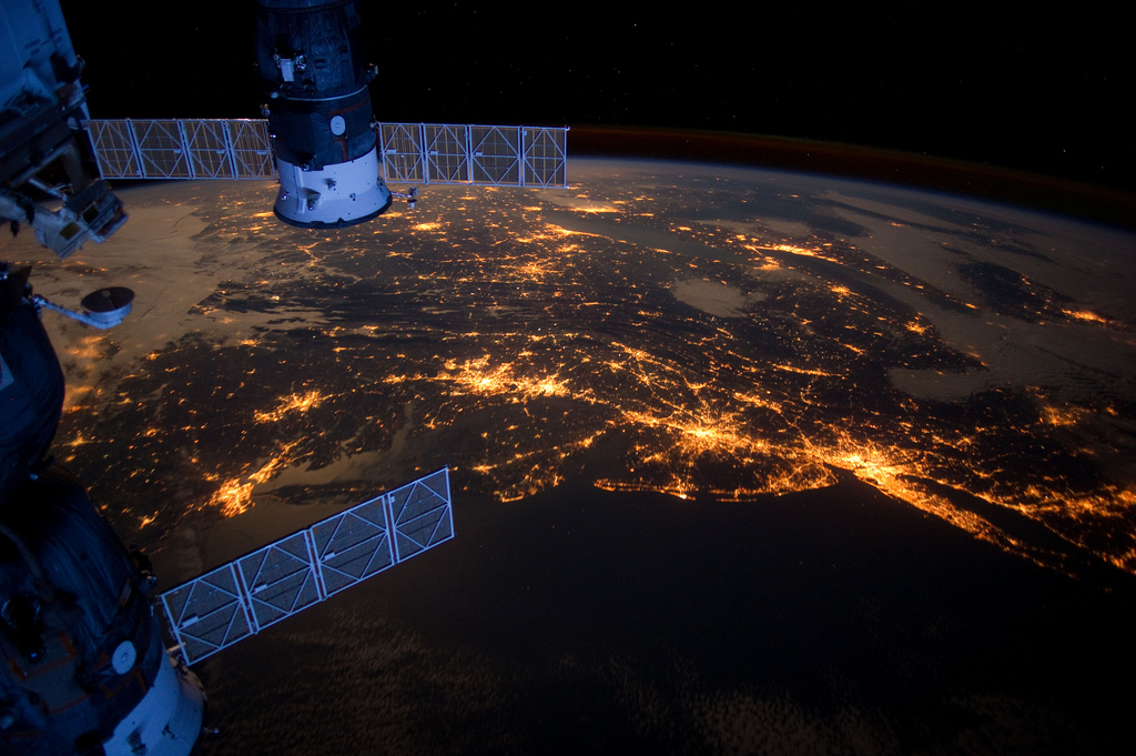 Satellite view of the world